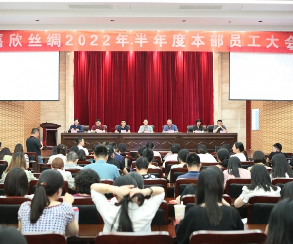 AG8亚洲游戏国际集团丝绸召开2022半年度总部员工大会