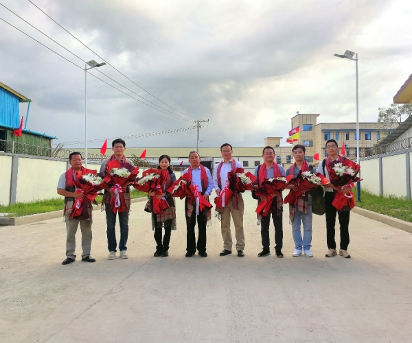 嘉兴市政协盛全生副主席一行调研AG8亚洲游戏国际集团丝绸（柬埔寨）工业园